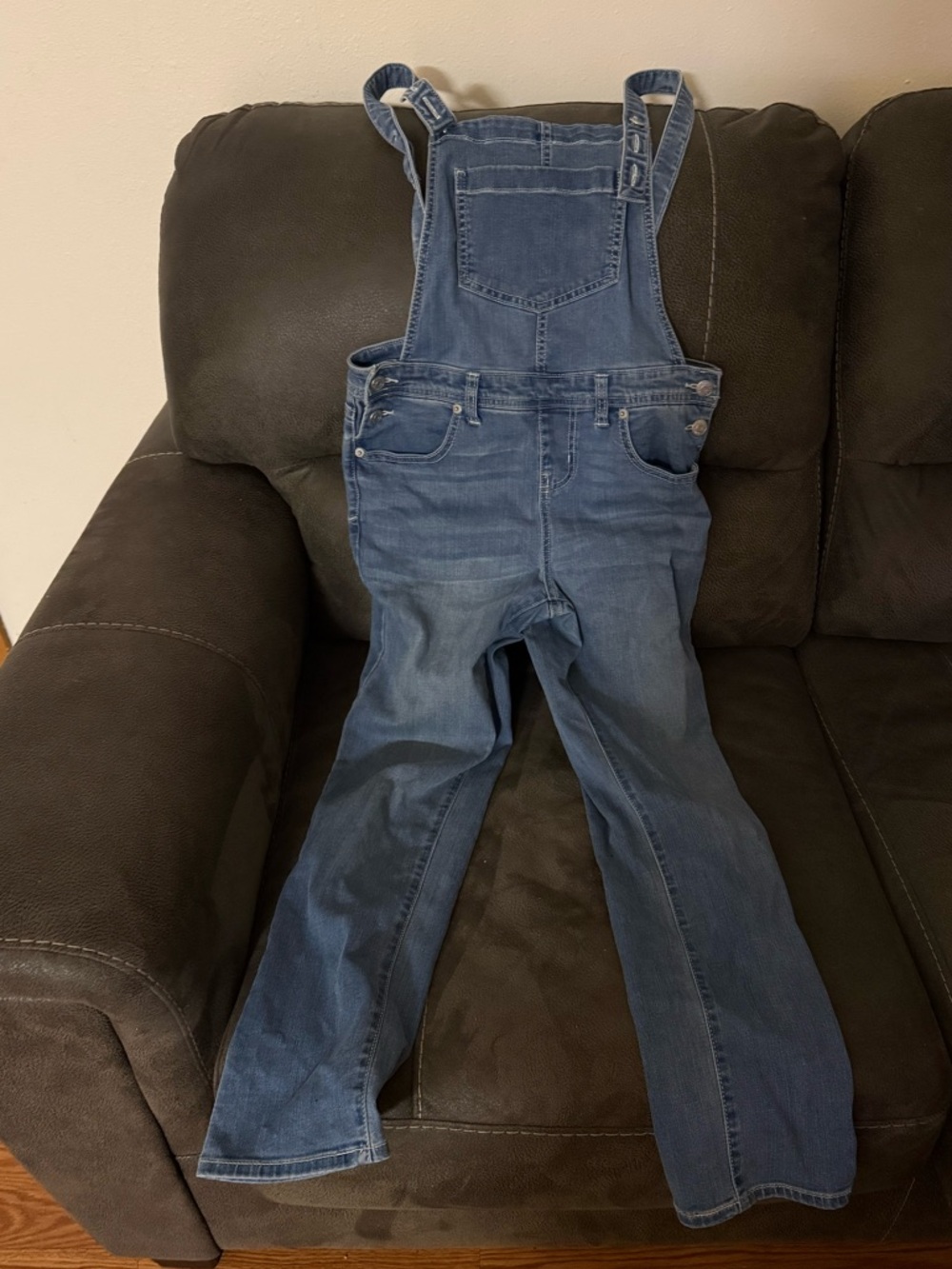 Cat & Jack Kids Denim Overalls in Medium Blue